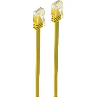Shiverpeaks Câble patch plat U/UTP cat. 6 slim jaune 15m
