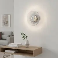 Lyora Lampe murale Delion Chrome avec verre