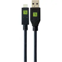 Techly Câble USB 3.1, connecteur de type A vers USB de type C, noir. Câble pour transmission de données numériques