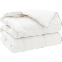 vidaXL Couverture de lit FULDA, 200 x 240 cm, pour toutes saisons, 210 GSM, blanche
