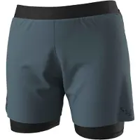 Dynafit - Short 2 en 1 de trail running - Alpine Pro 2/1 Shorts W Cinder - Taille L - Gris
