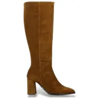 Wonders pour femme. M-5442 Bottes en Cuir Charme beige (36), 3 à 5 cm, Fermeture éclair, Casuel
