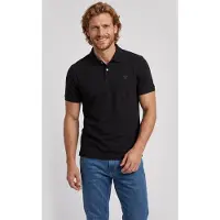 GUESS pour homme. M6YP60K4388 Polo Basique Manches Courtes noir (M), Casuel, Coton, Manche courte