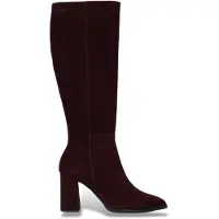 Wonders pour femme. M-5442 Bottes en Cuir Charme grenat (38), 3 à 5 cm, Fermeture éclair, Casuel