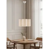 Lyora Lampe suspendue Bloosy Crème