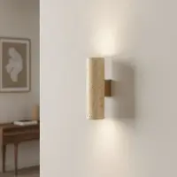 Lyora Lampe murale de conception Olvio Travertin brun sable