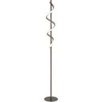 Globo Lampe de pied Spiro bronze avec brun sable