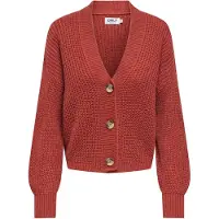 ONLY Cardigan 'ONLCarol' rouge rouille