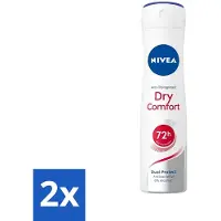 Nivea - Déodorant Spray - Dry Comfort - Antibactérien - 150 ml - economy pack - 2 pièces