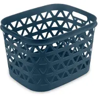 Curver Panier à linge « Kosz na pranie » - Panier à linge « Kosz do magla » mini, bleu marine, Oceana, 30 L (30 l)