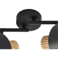 LINDBY Plafonnier , Lenja, dimmable, Noir, Salon / séjour, Métal, Moderne