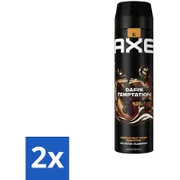 Axe - Déodorant spray - Dark Temptation - Parfum chocolat - Frais et séduisant - 200 ml - Pack avantage - 2 pièces