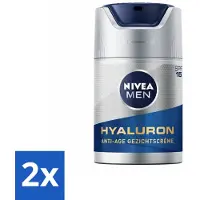 Nivea Crème Anti-Âge pour le Visage SPF 15 MEN - 50 ml - Pack Avantage - 2 pièces