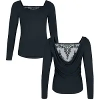 Black premium by emp T-shirt manches longues de - Essential - S - XXL - pour Femme - noir - Taille XXL