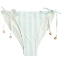 Next Bas de bikini bleu clair / blanc