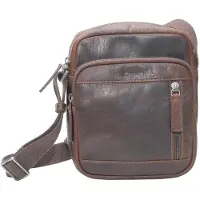 Esquire sac à épaule bandoulière Buffalo 85 Crossbody Bag Brown marron foncé