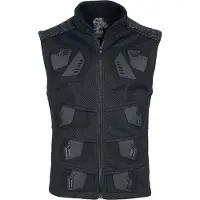 Punk Rave Veste Sans Manches Gothic de - Cyberpunk Vest - S - 5XL - pour Homme - noir - Taille L