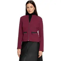 Betty Barclay Veste de survêtement rouge foncé