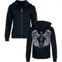 Black premium by emp Sweat-shirt zippé à capuche de - Celtic Blessing - S - XXL - pour Femme - noir - Taille M