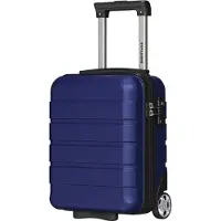 TRVLMORE Valise cabine - 40 x 30 x 20 cm - À placer sous le siège - 24 L - Serrure TSA - 2 roulettes - Bleu foncé