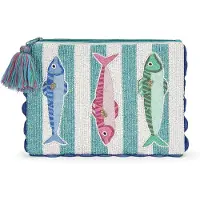 Codello Pochette 'Fish Parade' bleu / mélange de couleurs
