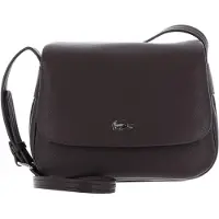 Lacoste sac à épaule bandoulière Flap Crossover Bag Dark Brown marron foncé
