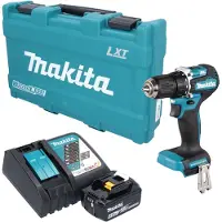 Makita Perceuse-visseuse sans fil DDF 487 RT1K 18 V 40 Nm sans balais + 1 batterie 5,0 Ah + chargeur + mallette