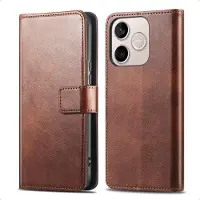 IMoshion Étui de télephone portefeuille de luxe pour Honor 600 Lite - Marron foncé