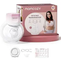 MOMCOZY S12 Pro+ Wearable Breast Pump Pink Single Pack