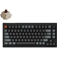 Keychron Clavier mécanique sans fil V1 Ultra 8K, programmable, RGB, QWERTY US - Commutateurs Silk POM marron