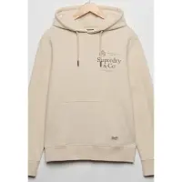 Superdry pour homme. M2014716A Sweat à capuche 1954 Company Relaxed beige (3XL), Casuel, Coton