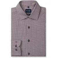 Olymp Luxor Chemise 24/Seven Houndstooth Bordeaux