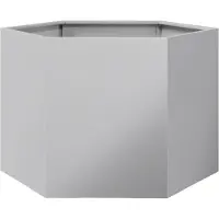 vidaXL Jardinière hexagone 69x60x45 cm acier galvanisé