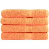 vidaXL Serviettes de sauna de qualité supérieure SOLUND 4 pcs orange