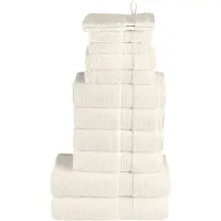 vidaXL Ensemble de serviettes de qualité supérieure SOLUND 12pcs crème