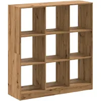vidaXL Bibliothèque chêne artisanal 102x32x108 cm bois d'ingénierie