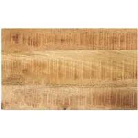 vidaXL Dessus de table rectangulaire bois massif de manguier brut