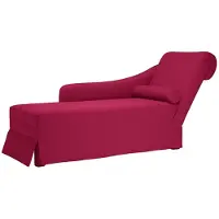 vidaXL Chaise longue avec traversin et accoudoir droit vin rouge velours