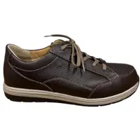 Finn Comfort Chaussures basses pour hommes Osorno, cuir, couleur café, à lacets - Aperçu des formes Marques Finnplus, marron, cuir (rabo)