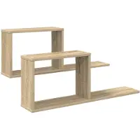 vidaXL Étagères flottantes 2 pcs Chêne Sonoma 80 x 15 x 30 cm