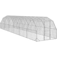 vidaXL Poulailler 2,5x12x2,25 m Acier galvanisé