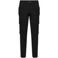 Punk Rave Jean Gothic de - Simple Punk Denim Pants - S - 5XL - pour Homme - noir - Taille L
