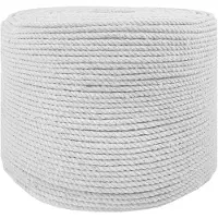 vidaXL Corde Blanc 0,8 x 0,8 x 25000 cm Coton