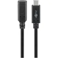 Enzo Câble d'extension USB-C - Prise USB-C vers prise femelle USB-C