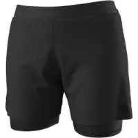 Dynafit - Short 2 en 1 de trail running - Alpine Pro 2/1 Shorts W Black Out - Taille L - Noir