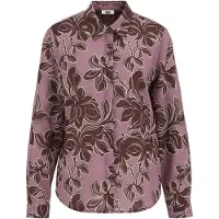 We fashion Chemisier marron / gris / rose ancienne / blanc
