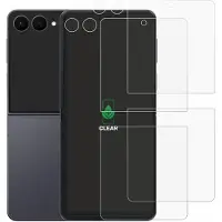 ScreenLeaf Schutzfolie für Samsung Galaxy Z Flip 8 (Display+Kamera) Displayschutz Display Schutz Folie Klar (2 pcs, Samsung Galaxy Z Flip 8), Téléphone portable : film de protection, Transparent