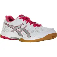 Asics Gel-Rocket 8 Lady, chaussures de volleyball, pour femmes, rose, blanc, adulte, unie, à lacets