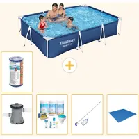 Bestway Steel Pro, piscine rectangulaire - 300x201x66 cm - 6 pièces - Modèle S22088