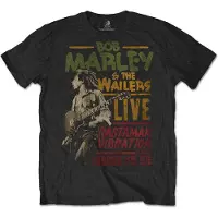 Bob Marley T-Shirt Rastaman Vibration Tour 1976 Homme Noir - Taille XXL